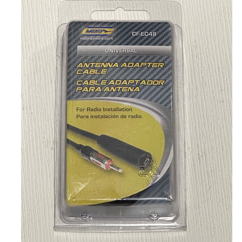 Metra Universal Antenna Adapter Cable Black Radio Installation 48 Inch CF-EC48